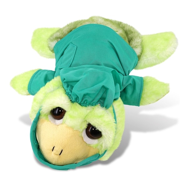 slide 2 of 6, DolliBu Green Sea Turtle Large Doctor Plush with Scrub Uniform and Cap - 11 inches