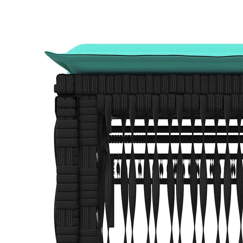 vidaXL Sun Loungers with Cushions Outdoor Chaise Lounge 2 Pcs Poly Rattan