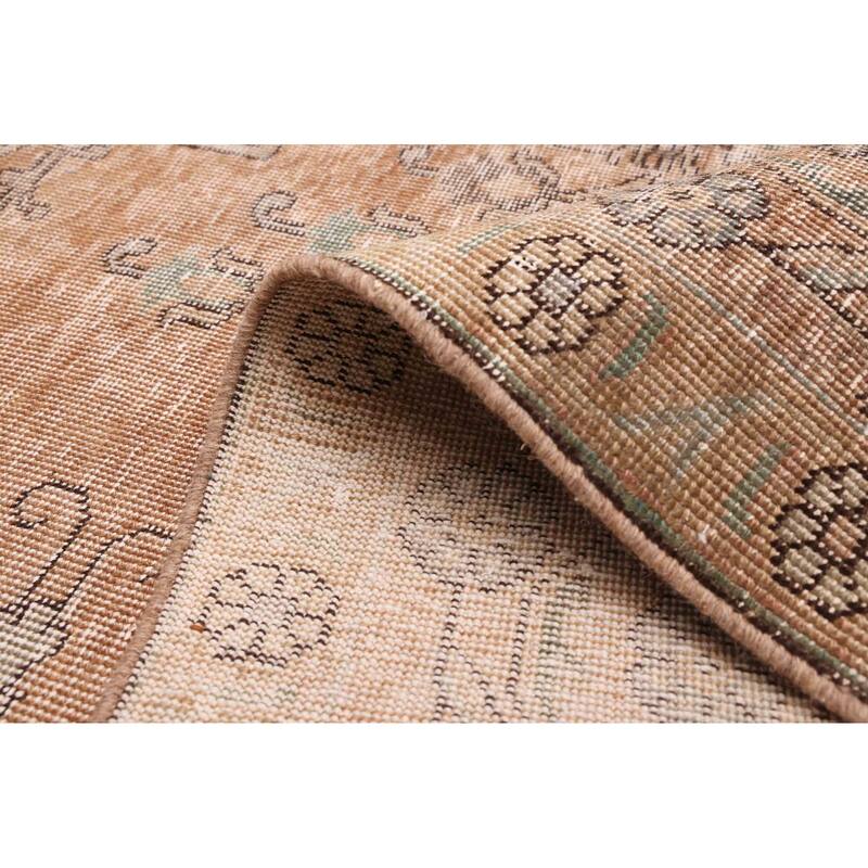 ECARPETGALLERY Hand-knotted Antalya Vintage Brown Wool Rug - 9'1 x 12'3