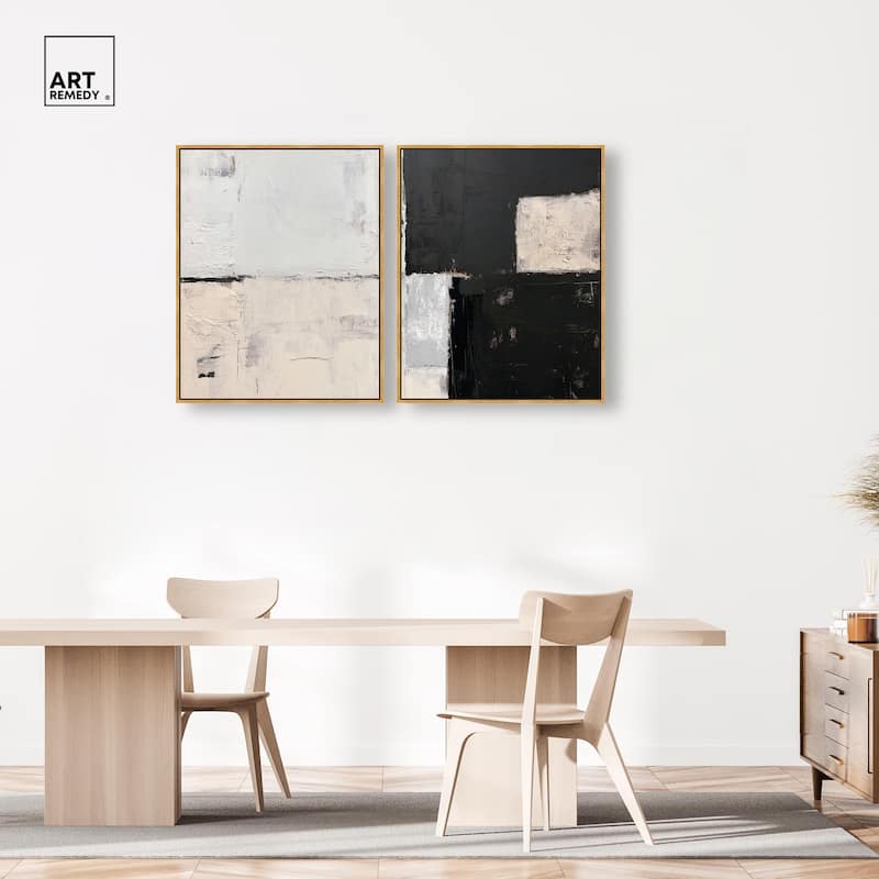 Shattered Symmetry I Canvas Set of 2 by Art Remedy