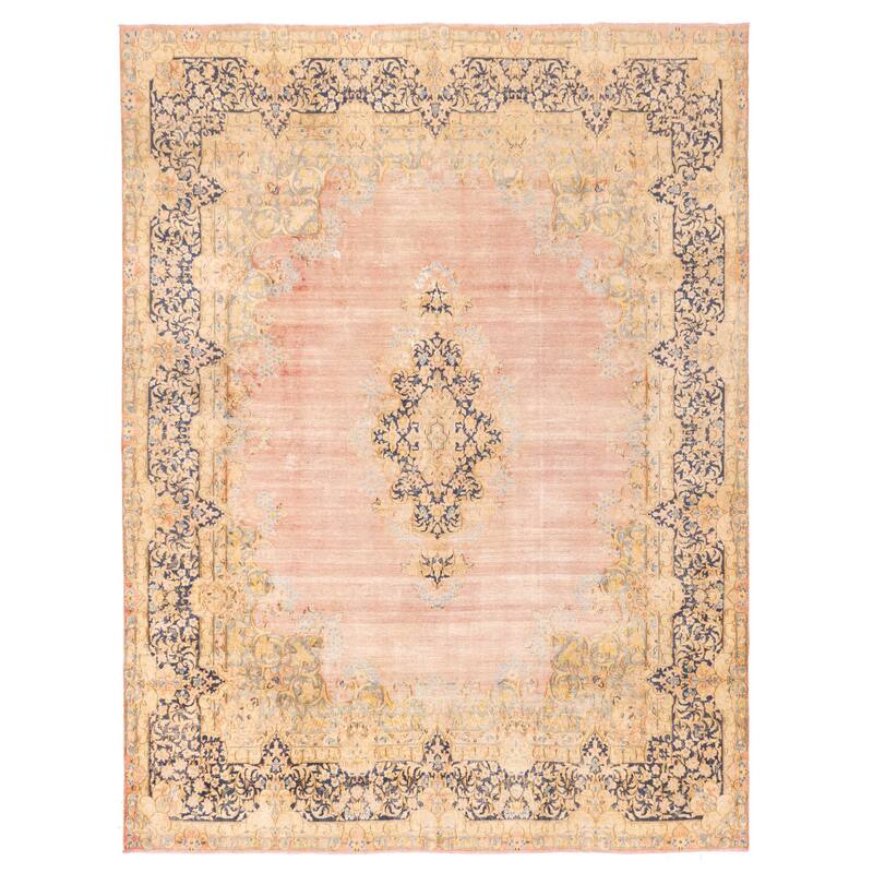 ECARPETGALLERY Hand-knotted Antalya Vintage Dark Copper Wool Rug - 9'8 x 12'9