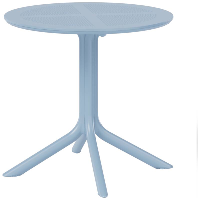Frond and Form 31.5 Inch Outdoor Round Dining Table - French Blue