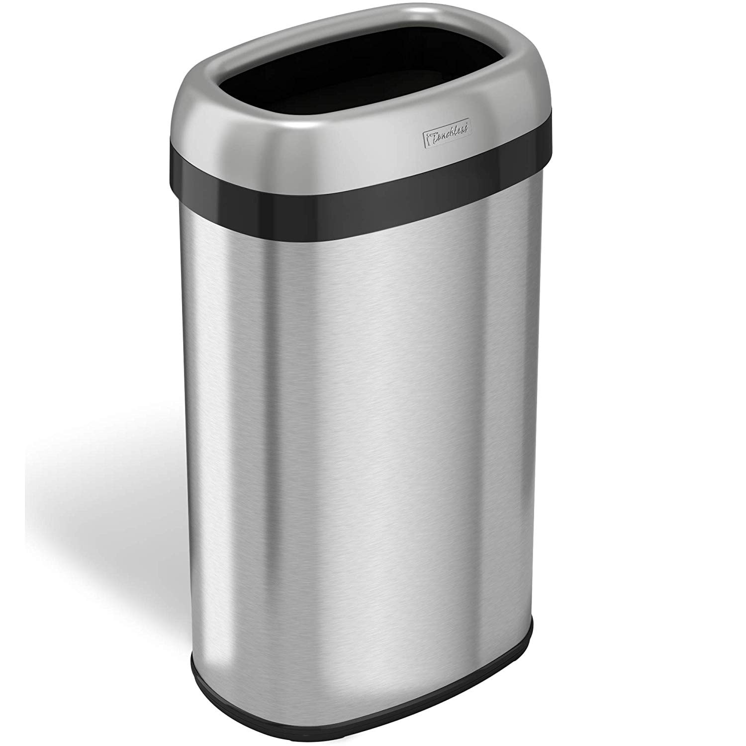 Itouchless 16 Gallon Dual Deodorizer Oval Open Top Trash Can Dual Deodorizer Oval Open Top Trash Can