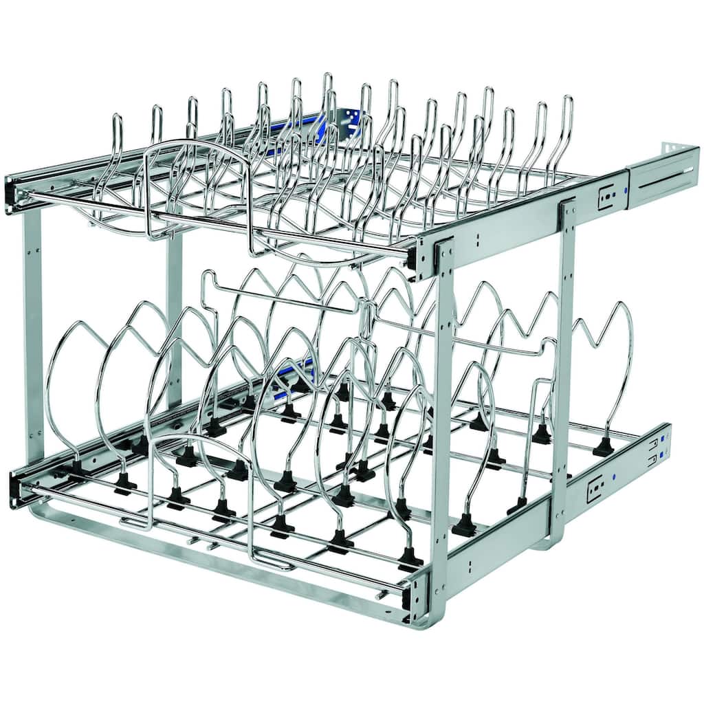 Rev-A-Shelf 5CW2 Series 21" Wide Two Tier Pull Out Cookware Organizer