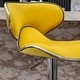 preview thumbnail 12 of 11, Velvet Swivel Barstool, Bistro High Bar Chair, Cafe Counter Chair, Adjustable Island Dining Chair, Guest Chair Set, Yellow