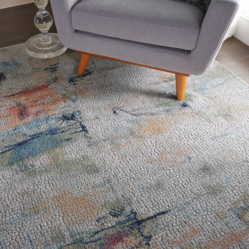 Nourison Global Vintage Textured Abstract Area Rug