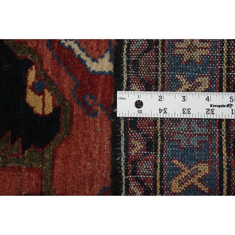Hand Knotted Oriental 100% Wool Carpet Traditional Floral Navy Blue & Blues Lilian Area Rug - 6' 0'' X 4' 3''