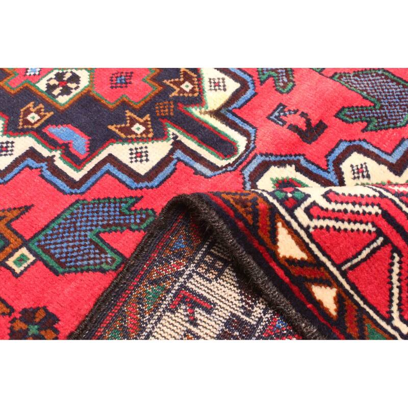 ECARPETGALLERY Hand-knotted Teimani Light Red Wool Rug - 2'9 x 4'8