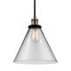 Option Black / Antique Brass / Clear