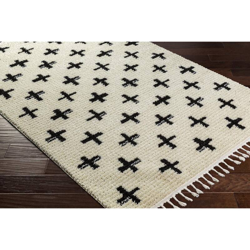 Livabliss Casual Casablanca Shag Graphic Area Rug