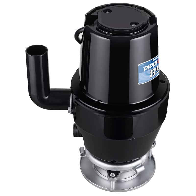 Waste Maid 1/2 HP Mid-Duty Garbage Disposal with Attached Power Cord - stainless steel - 1/2 hp