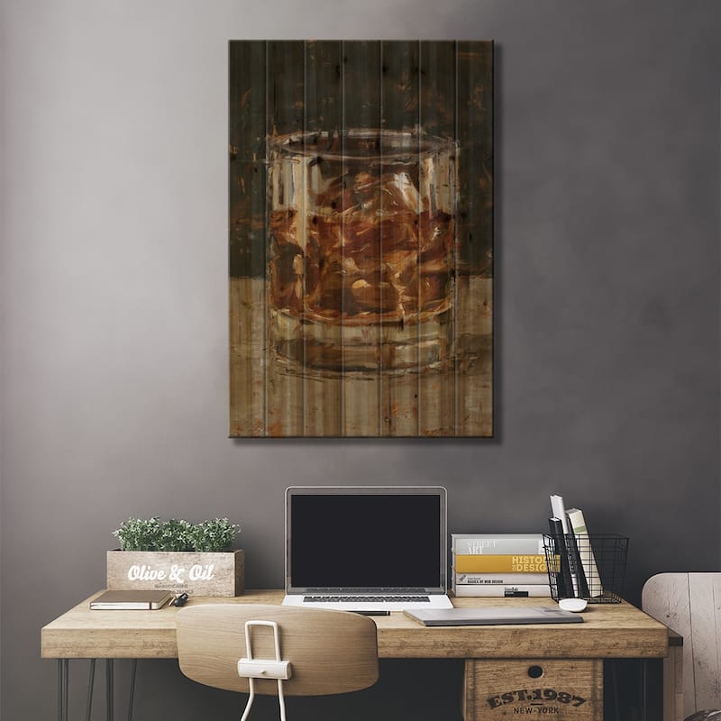 The Hard Stuff I Print On Wood by Ethan Harper - Multi-Color