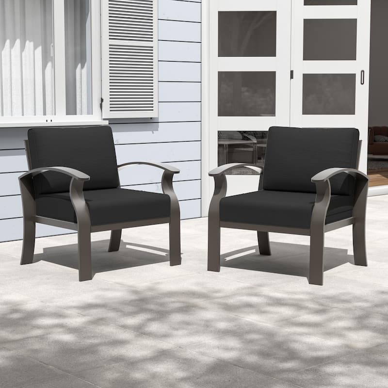 Aluminum Patio Furniture Set with FirePit Ottomans Swivel Chairs,Sectional Sofa with Thick Seat Cushions for Porch Garden