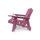 preview thumbnail 82 of 172, Shoreline Fully Assembled All-Weather HDPE Outdoor Folding Modern Adirondack Chair