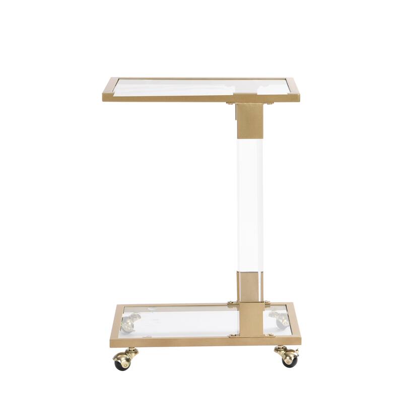 Glass Top C Shape Square Side Table On Sale Bed Bath & Beyond