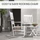 preview thumbnail 13 of 23, Outsunny Wooden Rocking Chair Set w/ Foldable Side Table, Outdoor Rocker Chairs