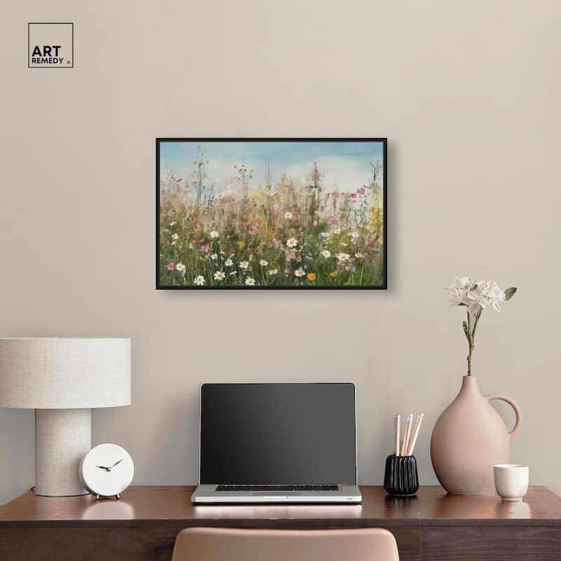 Glimmering Glade Garden I Canvas by Art Remedy