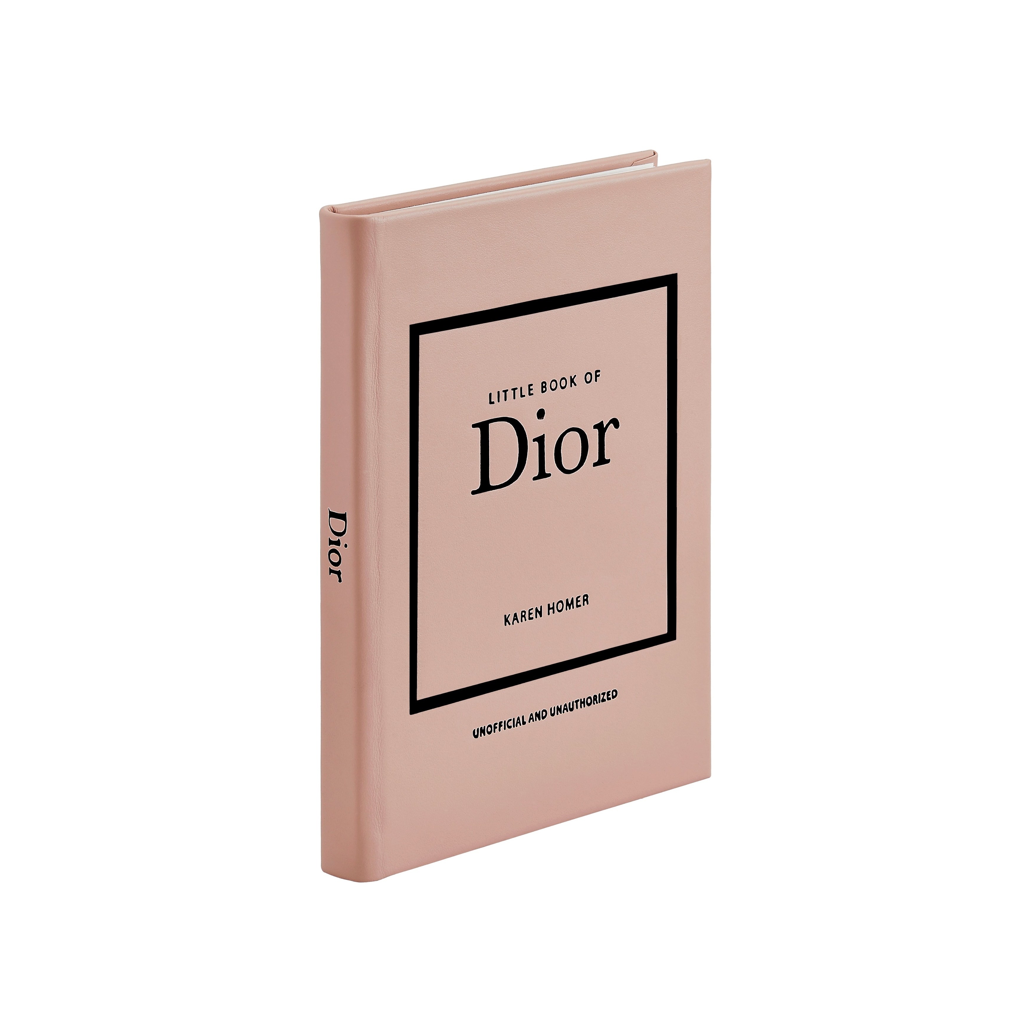 Graphic Image Little Book of Dior Coffee Table Book, Leather, Nude