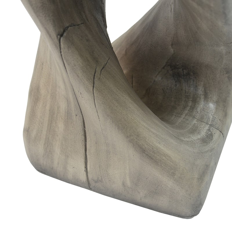 Modern Twist Shape End Table for Indoor and Outdoor