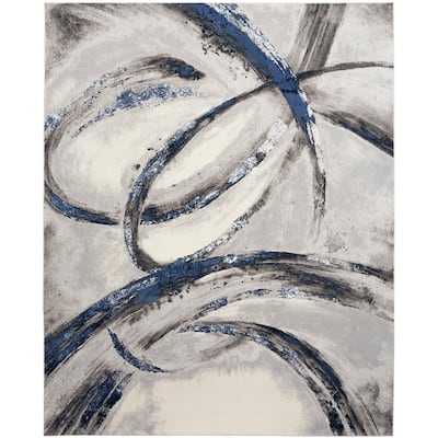 Nourison Brushstrokes Indoor only Abstract Area Rug
