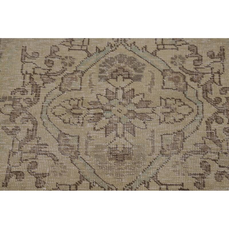 Tabriz Persian Vintage Area Rug Handmade Oriental Wool Carpet - 9'8" x 12'8"