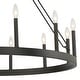 preview thumbnail 12 of 41, Update 12-light 40In Modern Farmhouse Wagon Wheel Chandelier