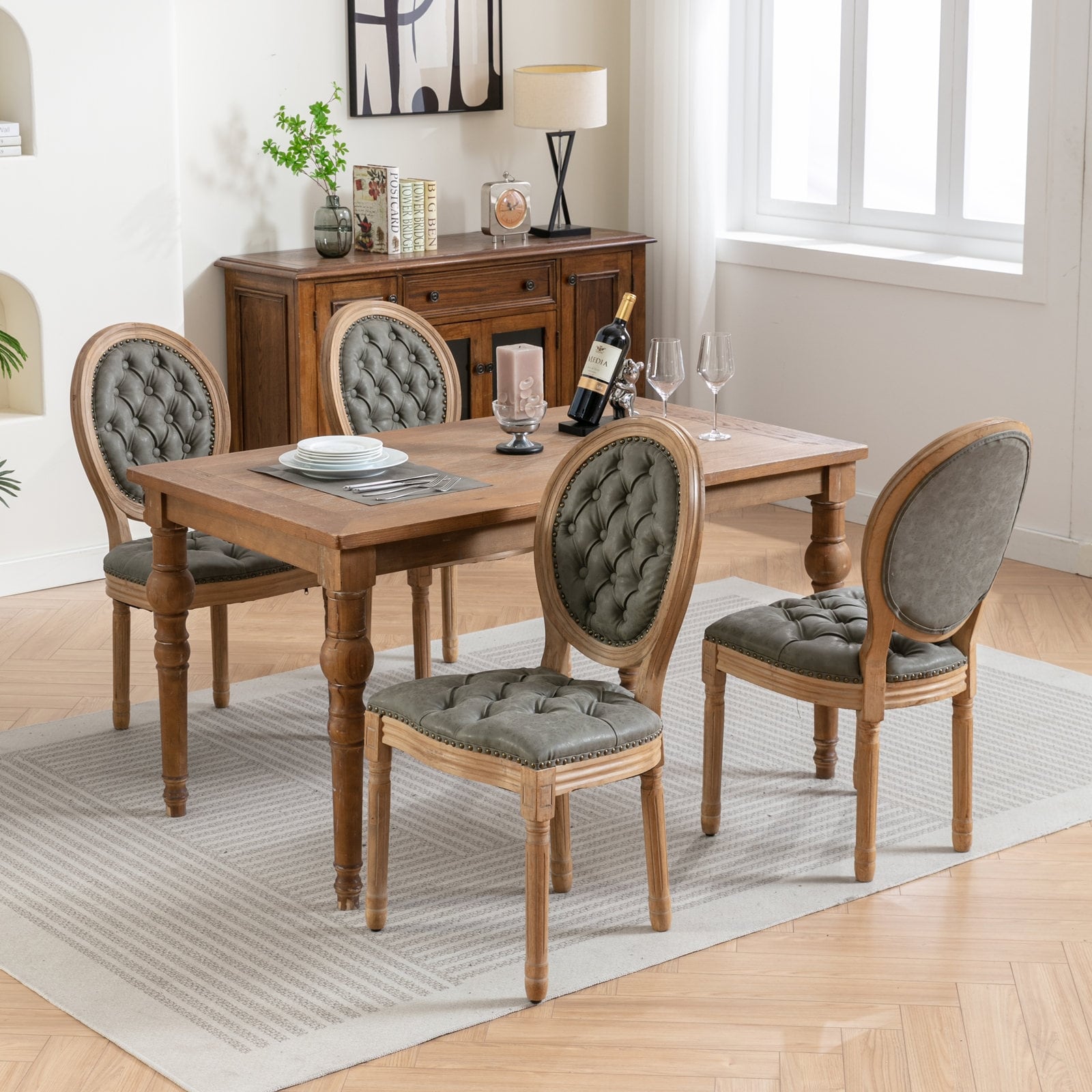 King louis dining chair store set of 4
