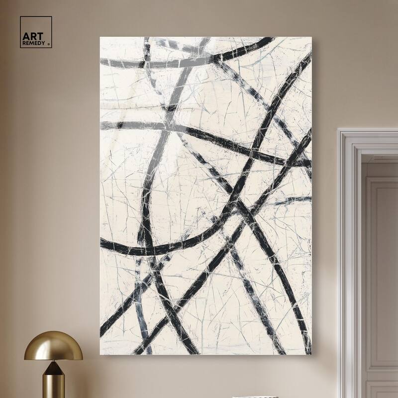 Intersecting Lines II Acrylic by Art Remedy, Ready to Hang