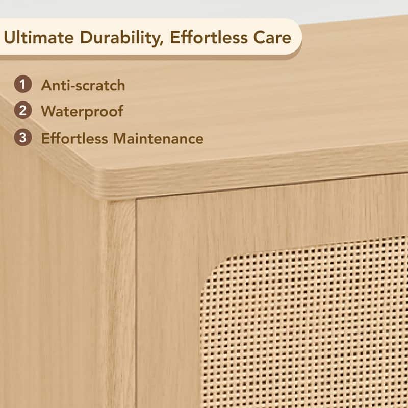 Spruce & Spring 62" Bohemian TV Stand Modern Media Console Entertainment Center