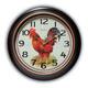 Curata Rotterdam Rooster Dial Quartz Wall Clock with Silent Movement ...