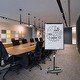 preview thumbnail 2 of 6, Black Magnetic Mobile Whiteboard/Flipchart Easel 28 X 40inch