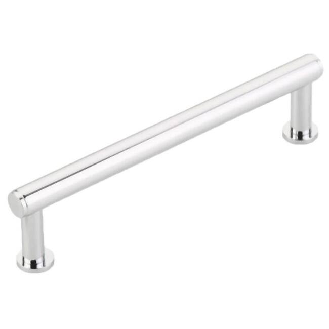 Schaub and Company Pub House 5" Center to Center Smooth Bar Solid - Polished Chrome