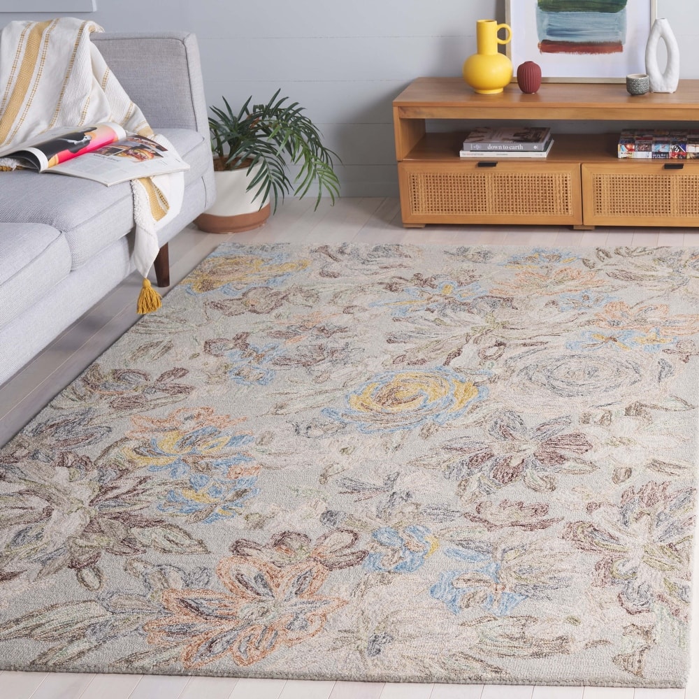 SAFAVIEH Handmade Blossom Hatmane Modern & Contemporary Wool Rug