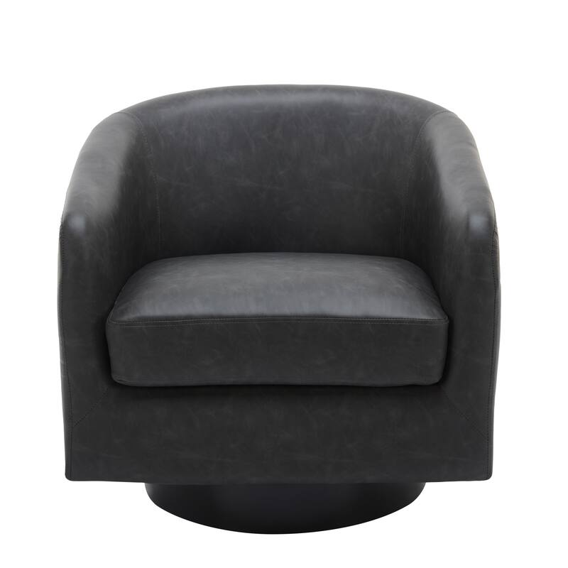 Modern 360°Swivel Accent Chairs Barrel Armchairs
