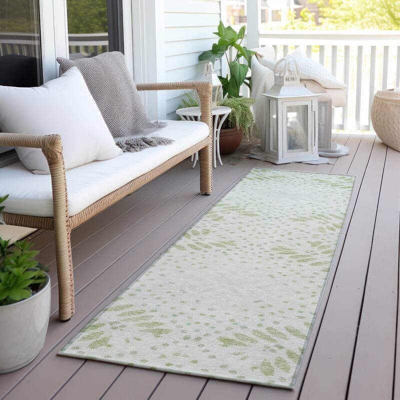 Machine Washable Indoor/ Outdoor Chantille Global Boho Rug - Aloe - 2'3" x 7'6"