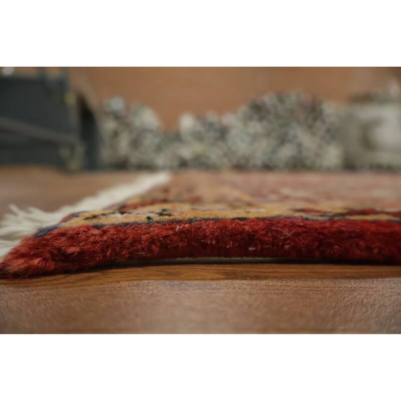 Hand Knotted Oriental 100% Wool Carpet Traditional All-Over Navy Blue & Blues Bidjar Area Rug - 10' 5'' X 7' 4''