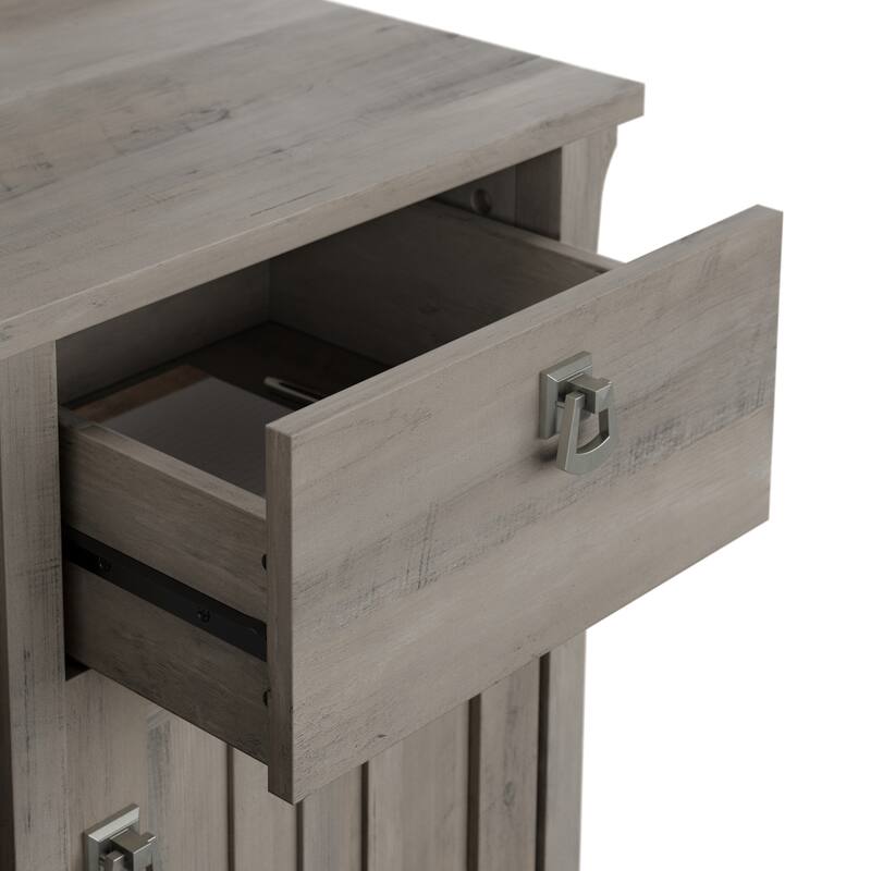 Bush Furniture Salinas Small Computer Desk with Storage Hutch