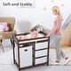 preview thumbnail 11 of 11, Wooden Baby Changing Table with Laundry Hamper