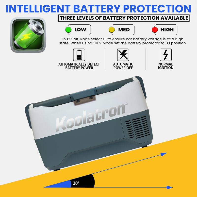 Koolatron 12V Portable Freezer/Refrigerator w/ Bluetooth 31 qt (30L)