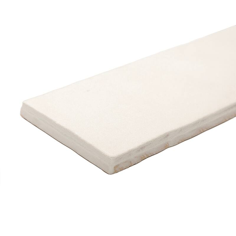 The Tile Life Zellige 2.5x8 Blanco Glossy Ceramic Subway Wall Tile