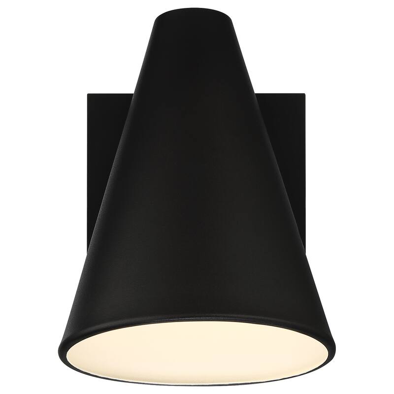 Solano Outdoor LED Wall Mount - Square Backplate - Cone Shade