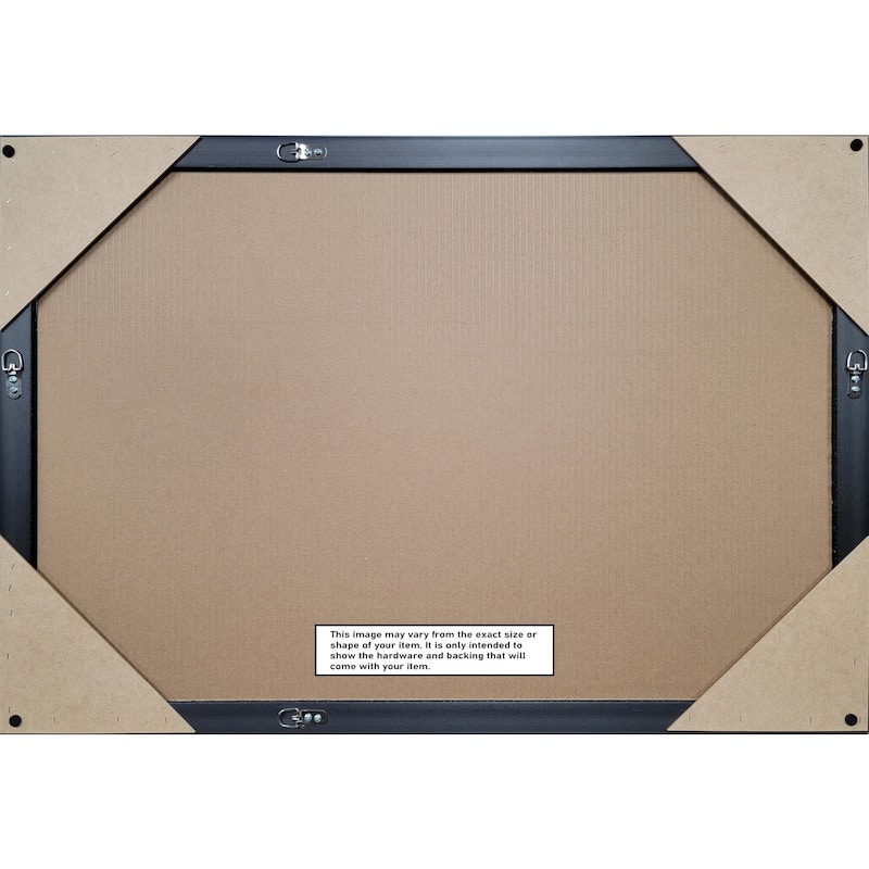 Mezzanine Espresso Framed Non-Beveled Custom Wall Mirror, Bathroom Vanity Mirror