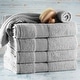 preview thumbnail 61 of 89, Empyrean 100 Percent Cotton Ultra Soft and Absorbent Bath Towel Set 4 Bath towels 2 washcloths - Silver Gray