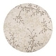 preview thumbnail 83 of 196, Sakura Handmade Transitional Floral Wool Area Rug 4' Round - Beige - Runner/Round