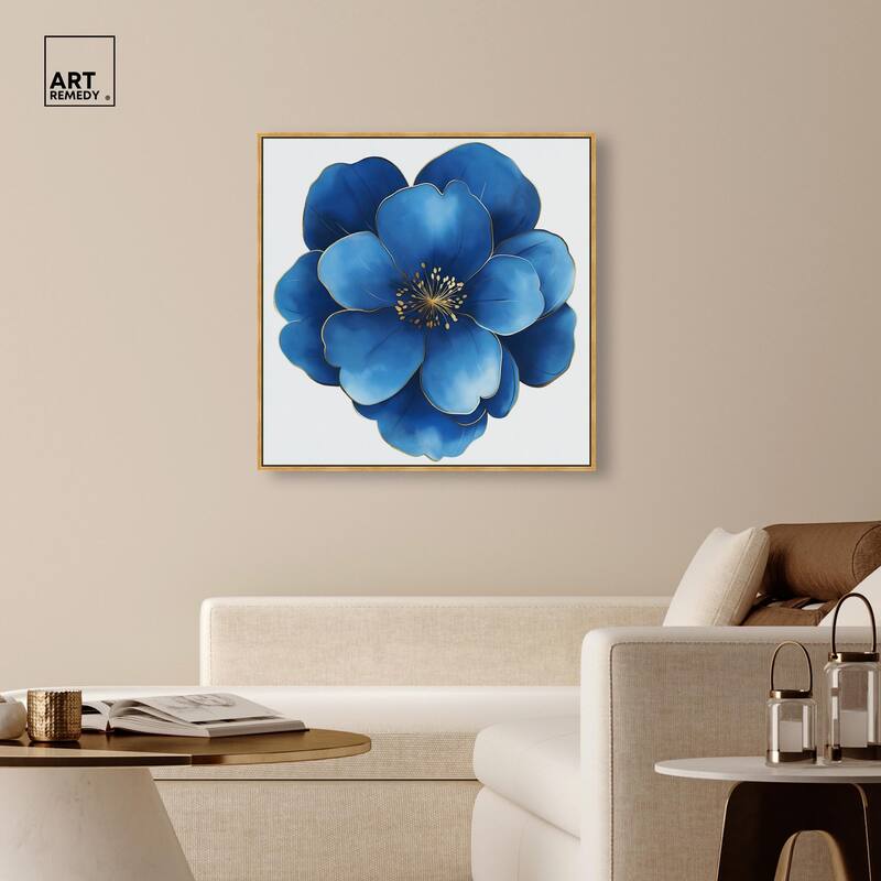 Blue Brilliance I Canvas by Art Remedy