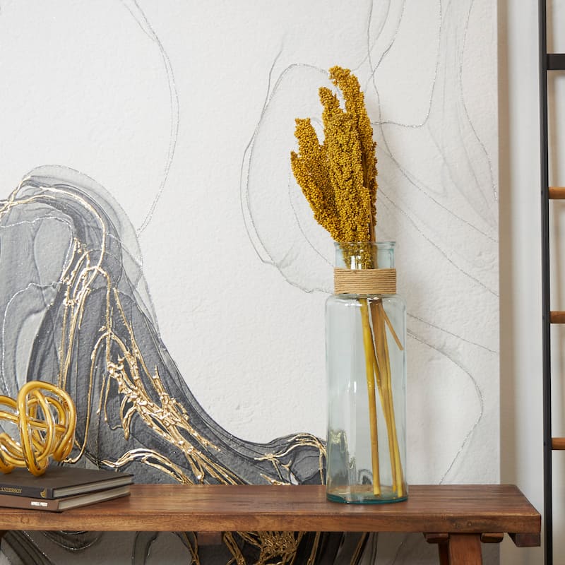Yellow Dried Plant Corn Maze Home Decor Natural Foliage with Long Stems - Yellow