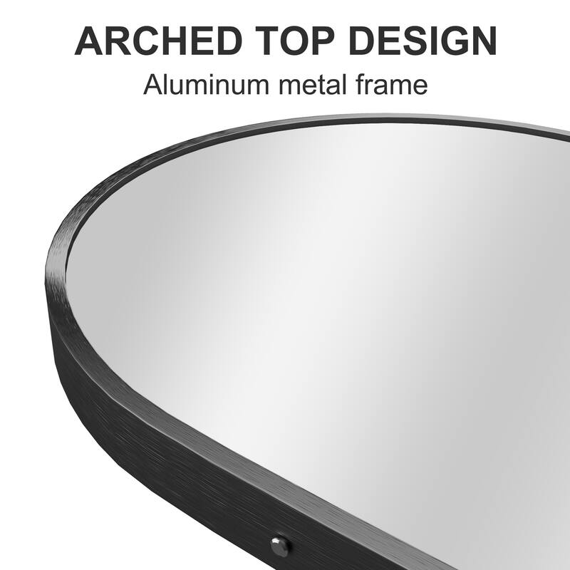 Aluminum Alloy Fine Edge Right Angle Full Length Mirror