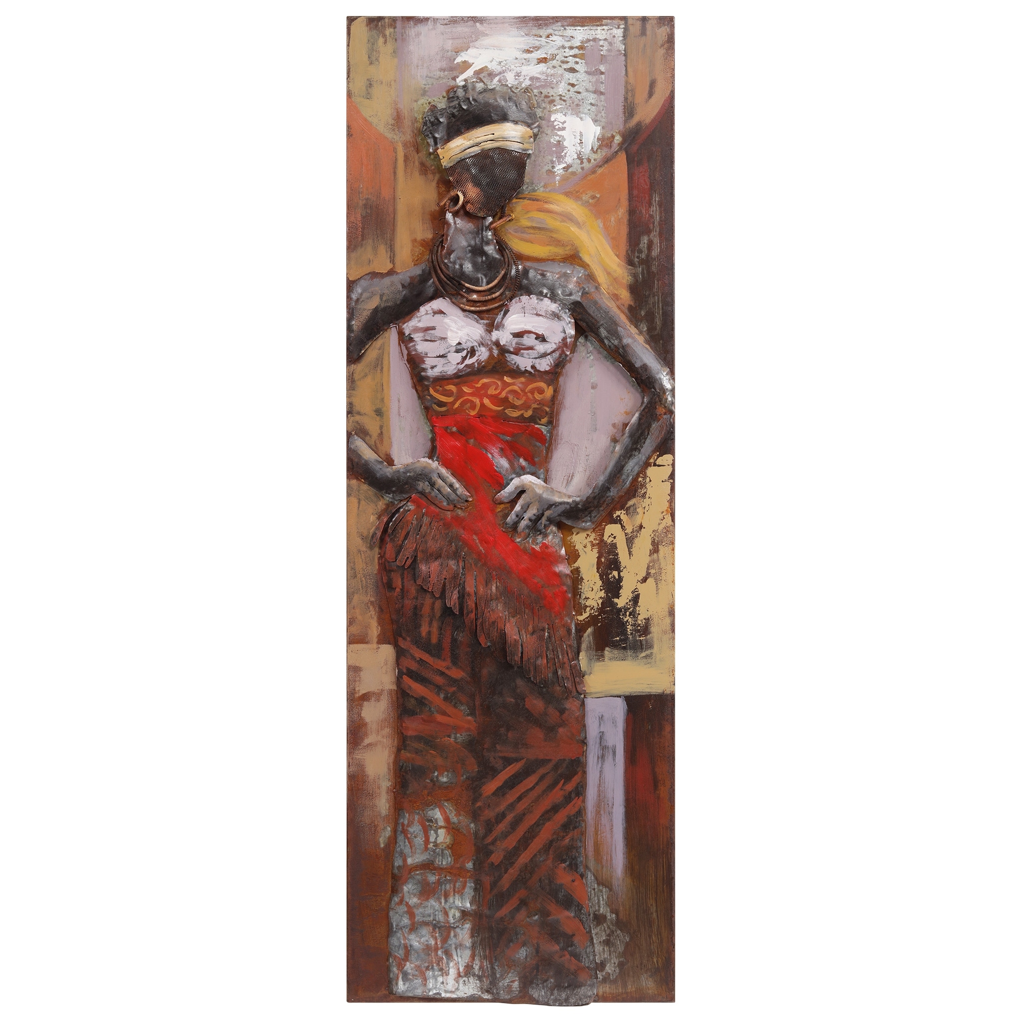 "Miss-tic" Mixed Media Iron Hand Painted Dimensional Wall Decor