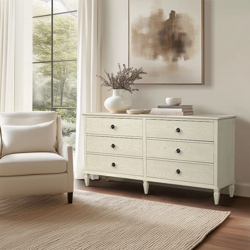 Madison Park Signature Victoria 6-drawer wood dresser (70")