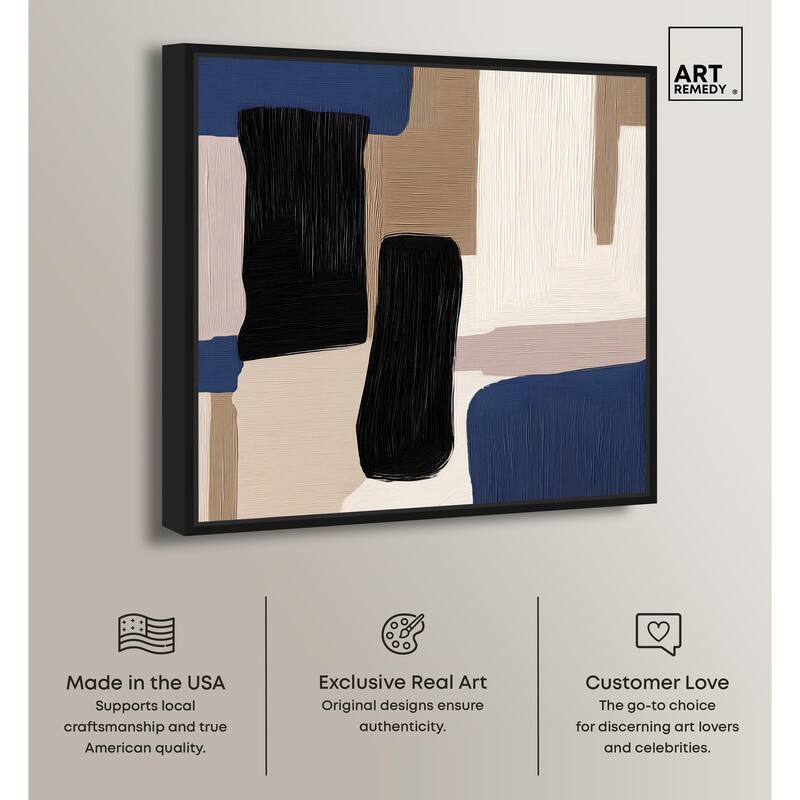 Blue Quietude I Canvas by Art Remedy